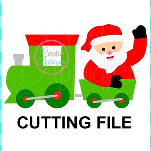 EXKLUSIVES Santa Weihnachten Zug SVG, Zug geschnitten Datei, Zug svg, Zug Schneidedatei, Weihnachtsmann Zug svg, LIMITED kommerzielle Nutzung