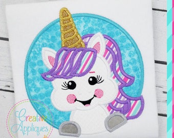 Unicorn Digital Machine Embroidery Applique Design 4 sizes, Unicorn applique, Unicorn embroidery