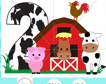 Download Farm Birthday Svg Etsy