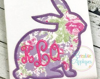 Sagoma di Pasqua coniglietto coniglio macchina ricamo Applique Design 4 taglie, applique coniglio, coniglio applique, ricamo coniglietto coniglio