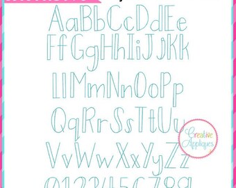EXCLUSIVE Fairytale Friends Floss Machine Embroidery Font, 9 sizes, numbers, punctuation, bean stitch embroidery font, floss stitch
