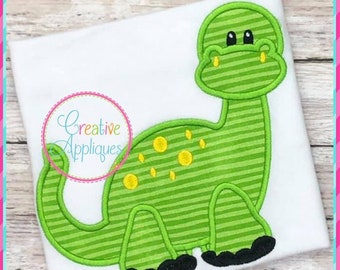 Dinosaur Digital Machine Embroidery Applique Design 5 Sizes, dinosaur applique, dinosaur embroidery