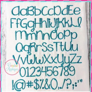 8 SIZES!!! Falling Slowly Embroidery Font, Alphabet Font Digital Machine Embroidery Design embroidery font, embroidery font