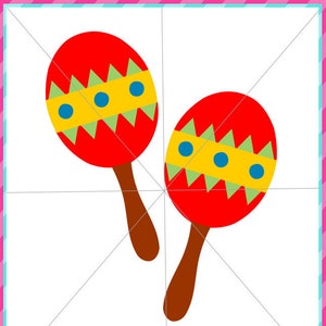 Exklusiv SVG eps DXF Maracas svg, maracas cut file, cinco de mayo svg cut file, may 5 svg cut file
