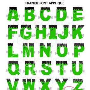 EXKLUSIVE Frankie Alphabet SVG Eps DXF schneiden Datei, Frankie Schrift Svg, schneiden Monster Alphabet Frankenstein Svg schneiden Datei