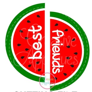 EXKLUSIVE SVG Eps DXF Beste Freunde Split Wassermelone Bff Svg, Beste Freunde Svg, bester Freund cut Datei, Wassermelone geschnitten Wassermelone Svg-Datei