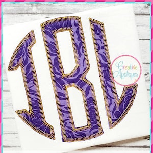 JUMBO LARGE 8&quot; to 12&quot;, 5 Sizes Blanket Stitch Natural Circle Applique Embroidery Alphabet Font Digital Machine Embroidery, A to Z