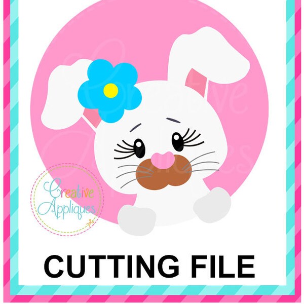 Girl Easter Bunny Rabbit SVG Cutting File, bunny svg, easter cut file, bunny cut file, rabbit cut file, bunny rabbit svg cut file