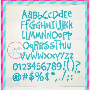7 SIZES!!! Beach Bum Embroidery Font Digital Machine Embroidery Design, numbers, 19  punctuation