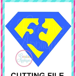 EXKLUSIVE Super Hero Puzzle Stück Autismus Bewusstsein Puzzle Svg, Autismus Svg, Puzzle Stück Svg, Autismus cut Datei, Kreis Puzzle