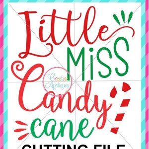 EXKLUSIVE kleine Miss Candy Canesvg, Süßigkeiten Zuckerrohr Svg, Weihnachten schneiden Datei, kleine Fräulein schneiden Datei, kleine Fräulein geschnitten Datei
