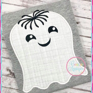 Ghost Halloween Digital Machine Embroidery Applique Design 4 Size ghost applique, halloween applique, ghost embroidery, halloween ghost