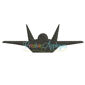 F-22 Raptor Fighter avion Miniature numérique Machine broderie Design 3 tailles, broderie avion F22, broderie jet fighter, miniature