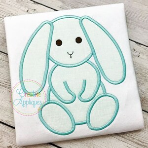 Bunny Rabbit Easter Digital Machine Embroidery Applique Design 4 SIZE rabbit applique, rabbit embroidery, bunny applique, bunny embroidery