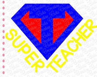 Download Super teacher svg | Etsy