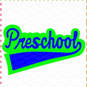 Preschool svg cut file, Preschool cut file, Preschool svg, school svg cut file