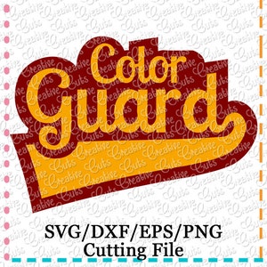 EXCLUSIVE Color Guard SVG, color guard cutting file, color guard cut file, marching band svg cutting file, LIMITED commercial use