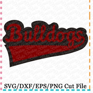 EXKLUSIVE SVG Eps DXF schneiden Datei Bulldogs Svg, Sport-Team Svg, Bullldogs schneiden Datei, Baseball Svg, Svg, Bulldoggen geschnittenen Datei