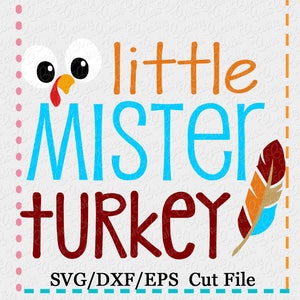 EXKLUSIVE kleine Mister Türkei Svg schneiden Datei, Türkei geschnitten, kleine Herr schneiden Datei, Datei, Danksagung Svg, Danksagung geschnitten Datei