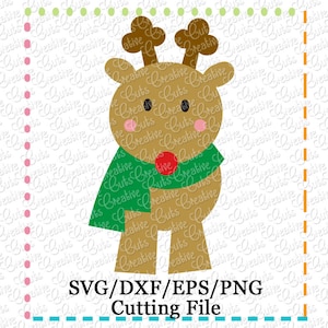 EXCLUSIVE Reindeer SVG Cutting File, Reindeer cut file, Christmas svg, reindeer cutting file, reindeer svg,