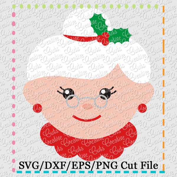 EXCLUSIVE Mrs Claus SVG Cut File, mrs claus cut file, mrs claus cutting file, santa svg, christmas svg LIMITED commercial use