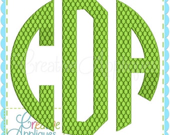 LARGE 5 Sizes BX Natural Circle Honeycomb Embroidery Monogram Alphabet Font Digital Machine Embroidery Applique Design, monogram font