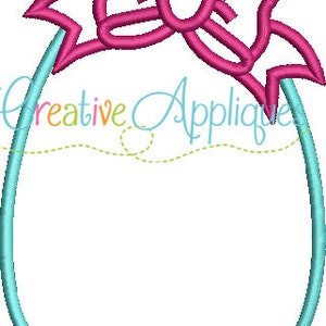 5 SIZES Easter Egg Bow Applique Machine Embroidery Design 5 Sizes - Etsy