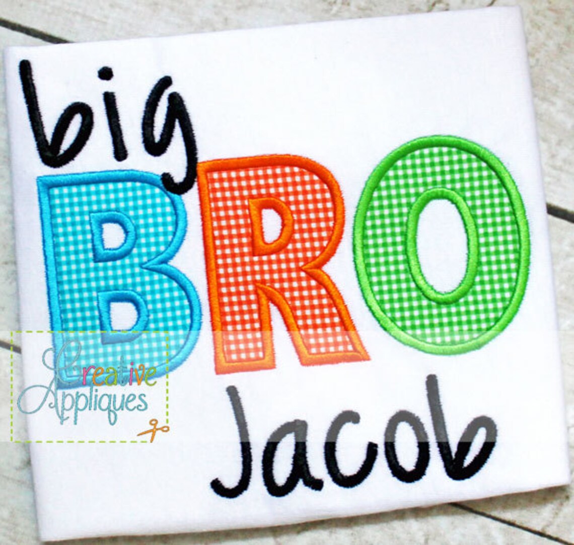Bro Applique 2Pc Set