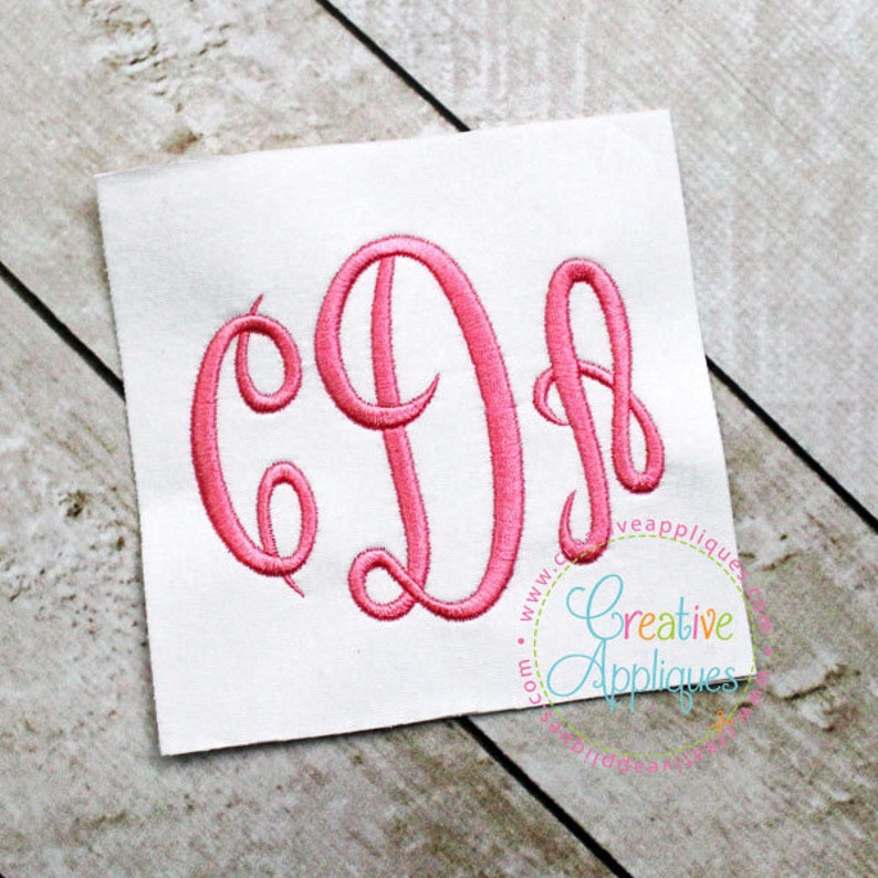 8 SIZES Empire Embroidery Monogram Alphabet Font Digital Machine Embroidery Design frames Empress monogram font, empress embroidery font image 1