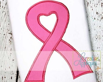 Awareness Support Ribbon Machine Embroidery Applique Design 4 Sizes, awareness ribbon applique, support ribbon applique, ribbon applique