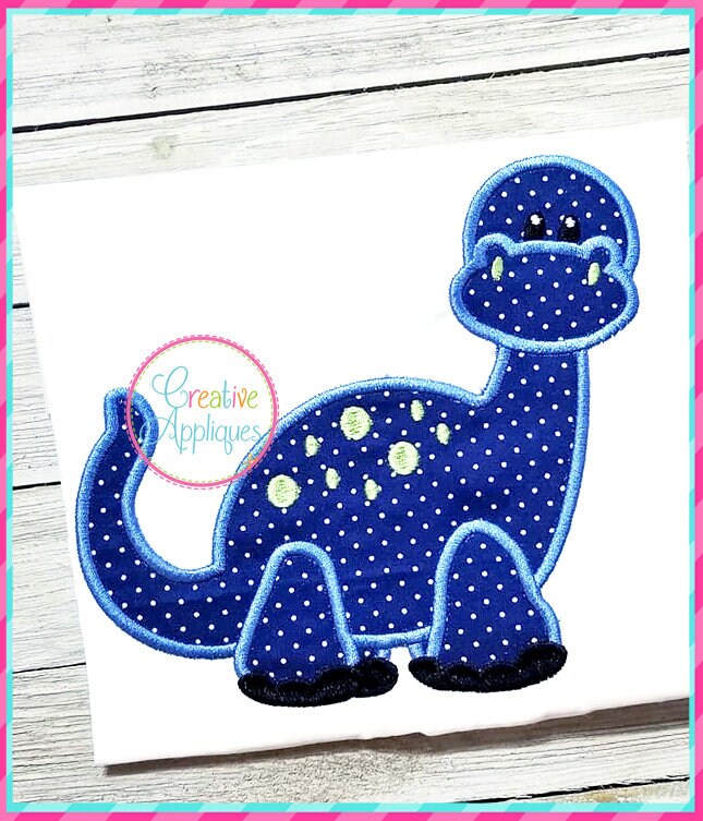 Dinosaur Digital Machine Embroidery Applique Design 5 Sizes, Dinosaur ...