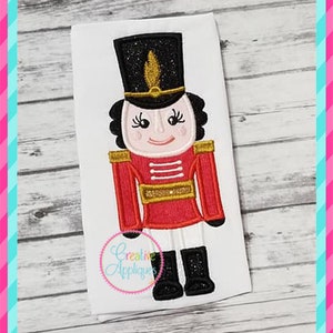 EXCLUSIVE GIRL Nutcracker Digital Machine Embroidery Applique Design 5 sizes, nutcracker applique, nutcracker embroidery, nutcracker ballet