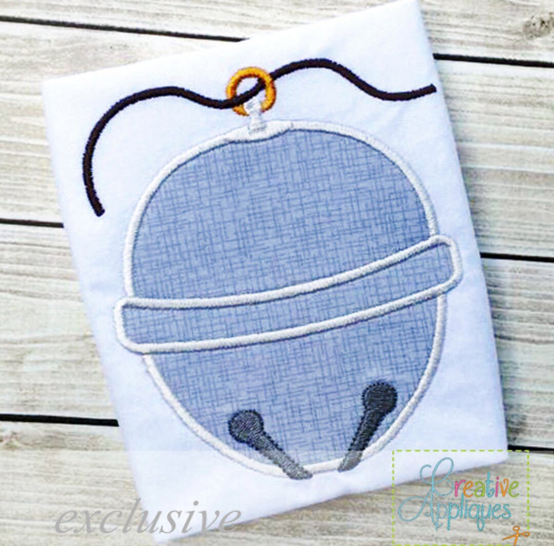 Sleigh Bell Applique Digital Machine Embroidery Design 4 Sizes ...