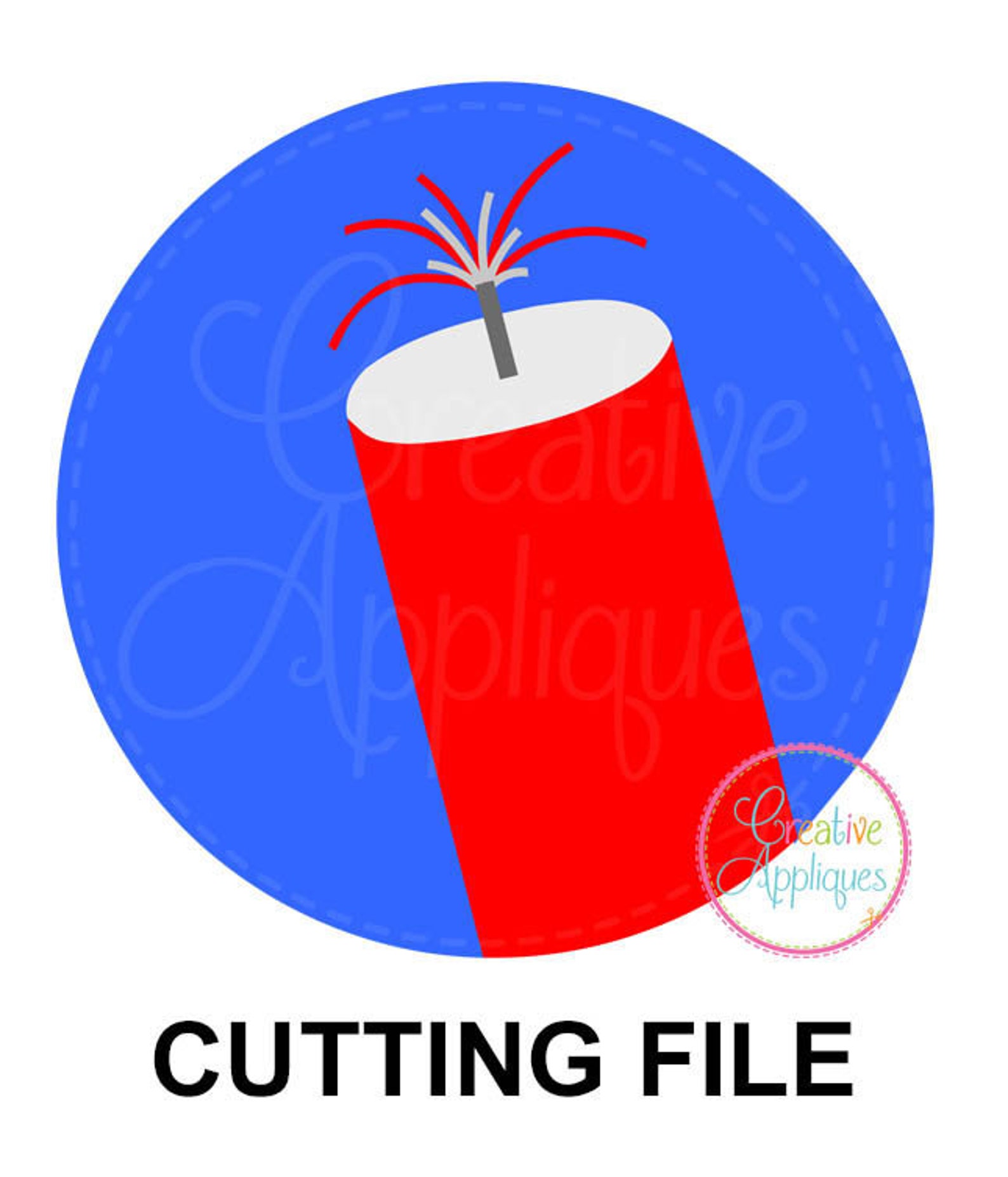 Firework Svg Cutting File Firecracker Cut File Firework Cut | Etsy