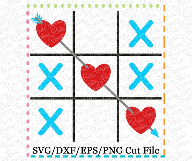 Download Tic Tac Toe Valentine SVG Cutting File valentine svg tic ...