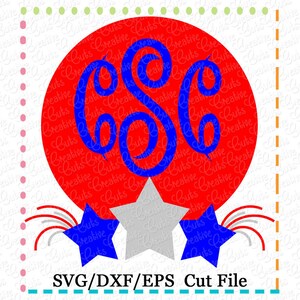 EXKLUSIVE patriotischen Monogramm Rahmen SVG Cutting-Datei, Monogramm Rahmen schneiden Datei, patriotische Rahmen Svg schneiden Datei, 4. Juli Svg Datei schneiden