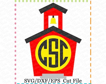 モノグラム スクールハウス svg カット ファイル、モノグラム スクールハウス svg、モノグラム スクールハウス カット ファイル、モノグラム スクールハウス スクール svg カット ファイル