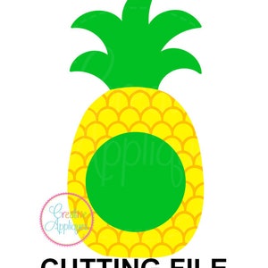 EXKLUSIVE SVG Eps DXF Ananas Monogramm Svg, Ananas-Monogramm cut Datei, Ananas schneiden Ananas Svg-Datei