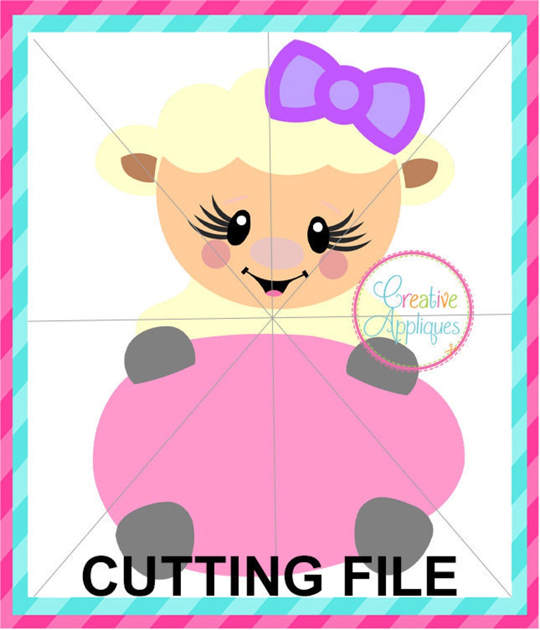 Easter Lamb SVG Cutting File, Lamb Svg, Easter Cut File, Easter Svg ...