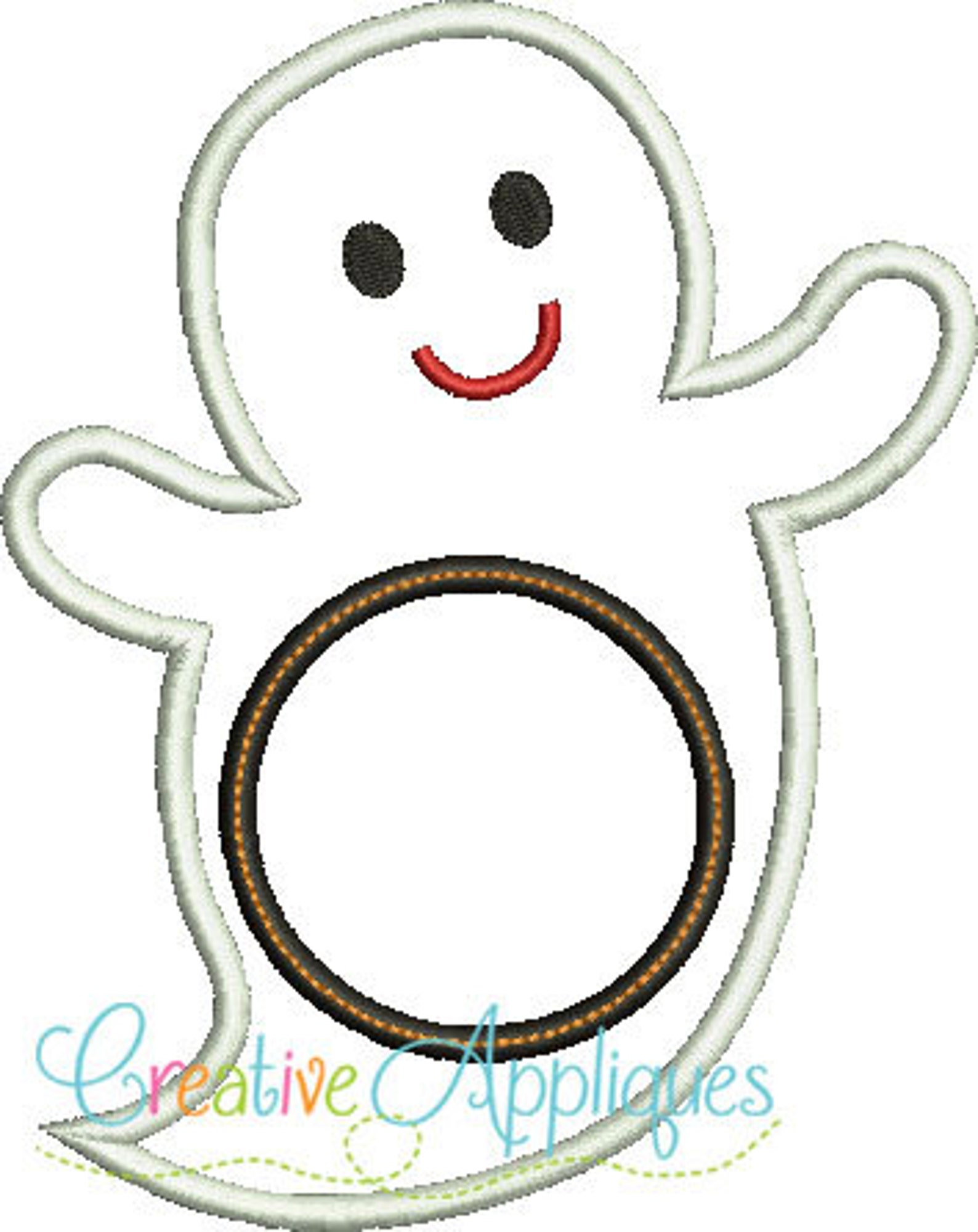 Halloween Ghost Applique Monogram