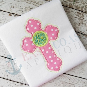 Pretty Cross Applique Design, machine embroidery, embroidery design, applique embroidery, cross applique, cross embroidery, monogram cross