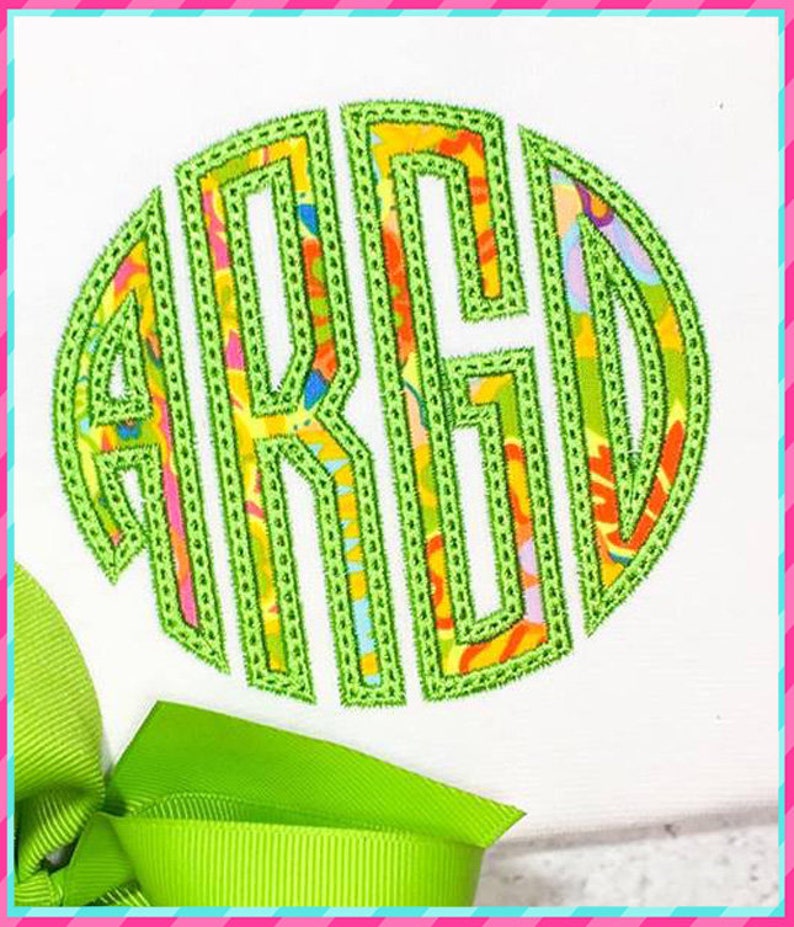 EXKLUSIVE kleine 4 Buchstaben Kreis Applikation Alphabet Etsy.de