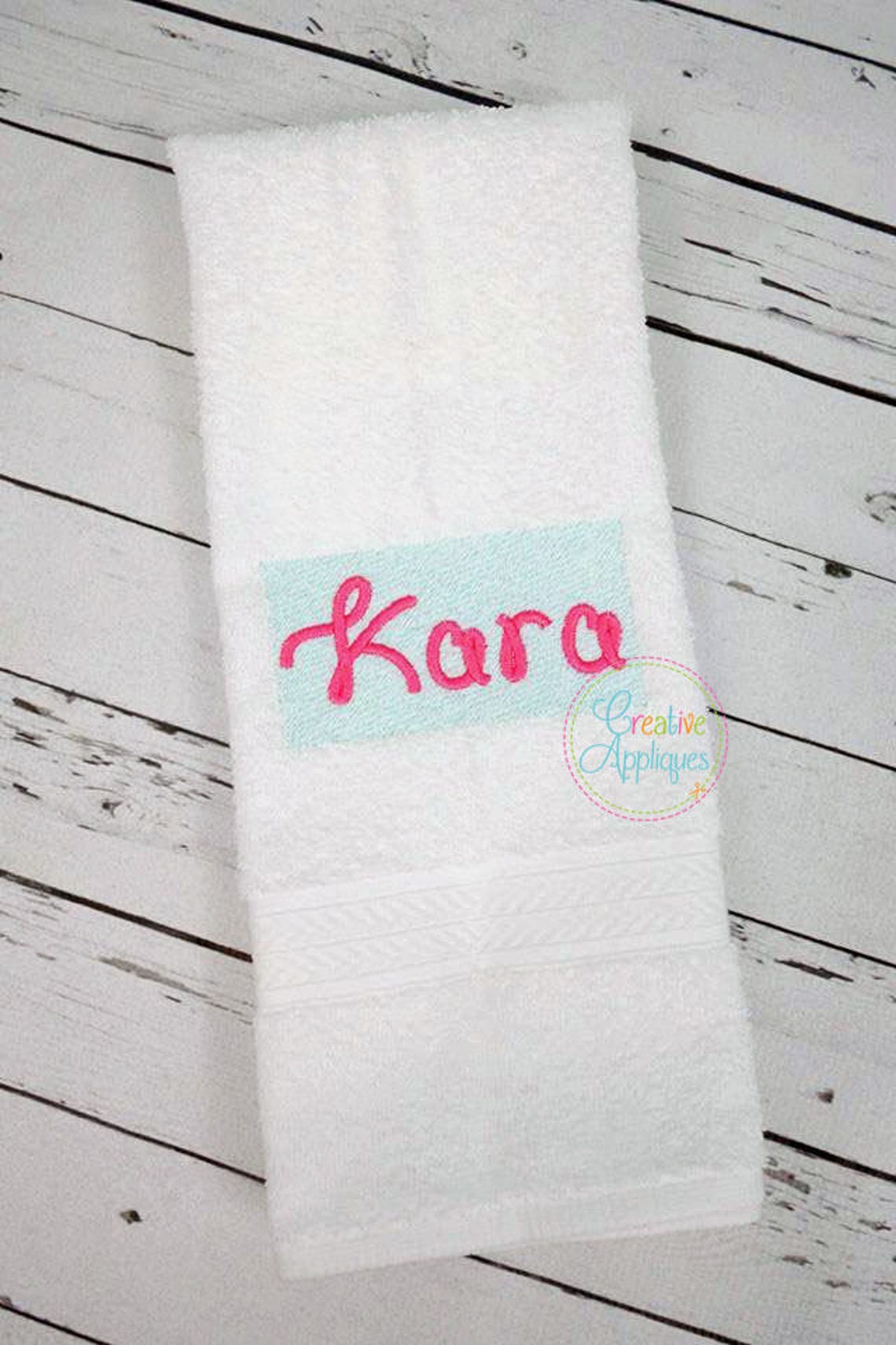 Nap Loft Pile Down Rectangle Monogram Frame Digital Machine Embroidery ...