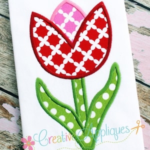 Máquina de bordado de flores de tulipa, design de apliques 4 tamanhos, apliques de flores, apliques de tulipas, bordados de tulipas, bordados de flores