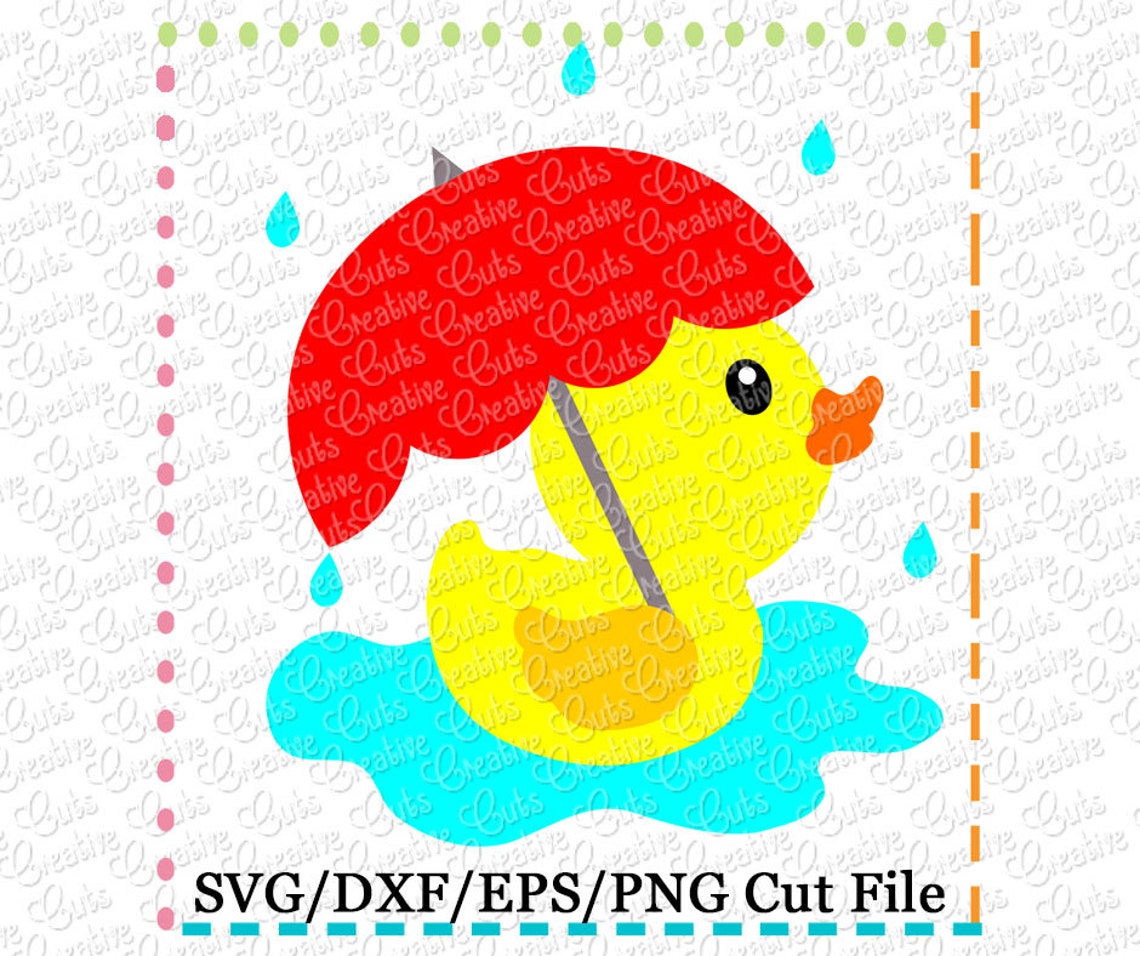 Duck Umbrella SVG Cutting File Duck Cut File Duck Cutting Etsy