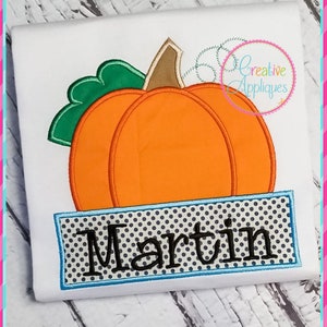 Pumpkin Applique Digital Machine Embroidery Design 5 Sizes, thanksgiving, autumn fall applique, pumpkin embroidery