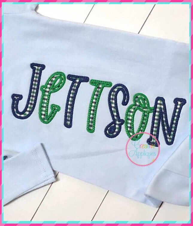 5 Sizes Farmhouse Lemonade Applique Embroidery Alphabet Font Etsy