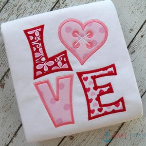 Love Applique Design, machine embroidery design, valentine applique design, love applique, love heart embroidery