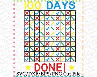 100 days of school SVG Cutting File,  100th day of school svg, 100 days smarter svg, 100 days brighter svg, 100 days of school cutting file