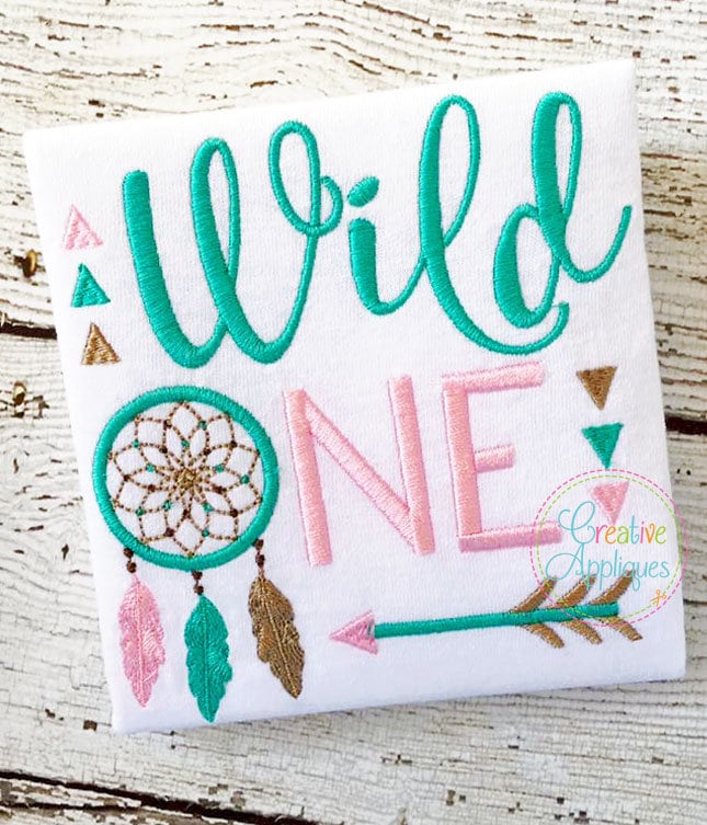 Wild One First Birthday Embroidery Digital Machine Embroidery Design …